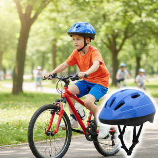 サイクリングヘルメット SKM（ブルー）